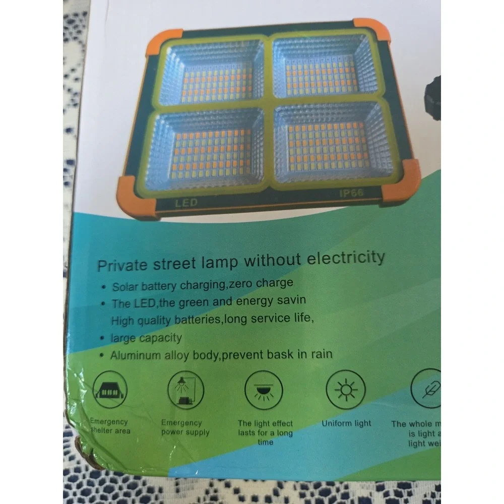 Solar Light Bundle LED Outdoor Waterproof Orange/Multifunctional Solar Lamp New